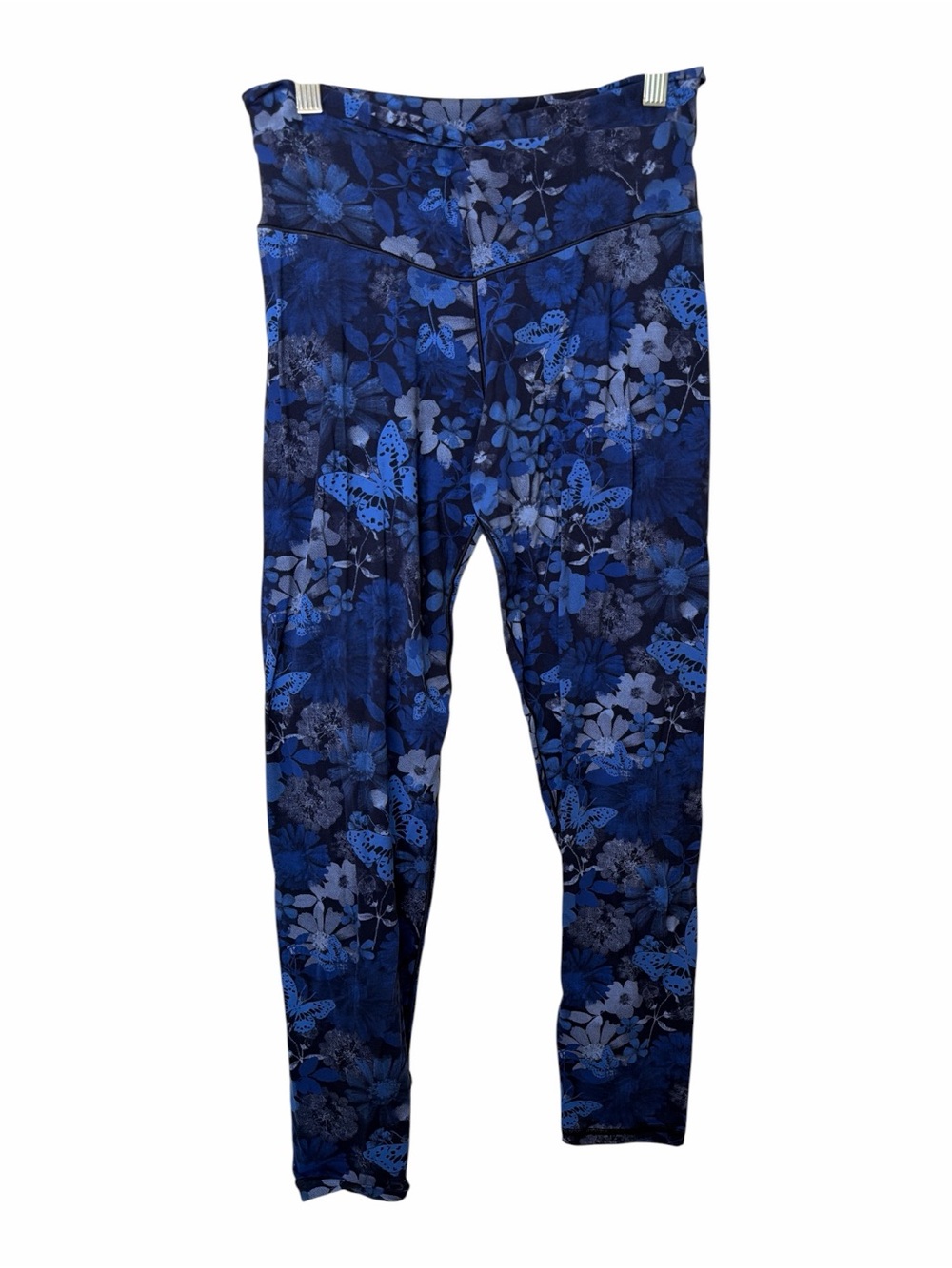 Offline by Aerie Blue Floral Real Me 7/8 Leggings